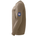 Men's flame-resistant long-sleeve work shirt with FR NFPA patch, side view