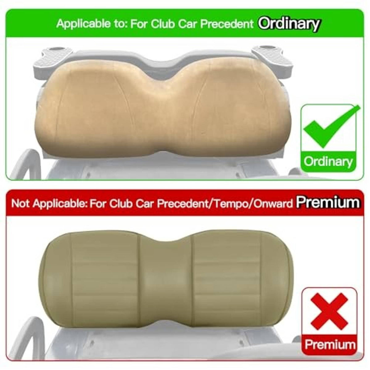 Brown diamond-quilt seat cover backrest cushion shown as applicable for ordinary seat