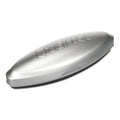 Quartet Glass magnetic dry erase whiteboard eraser, silver-gray with molded logo