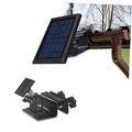 Black solar panel gutter mount bracket with adjustable base and hinge