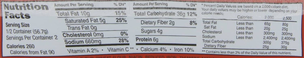 Maruchan Yakisoba teriyaki beef nutrition facts panel with serving details