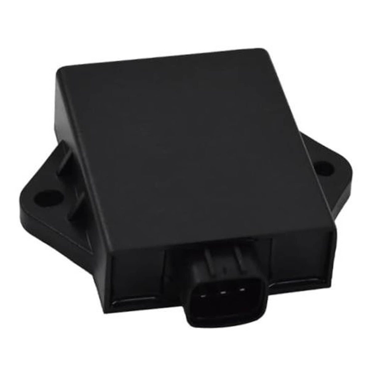Black CDI ignition control module box with multi-pin wiring connector