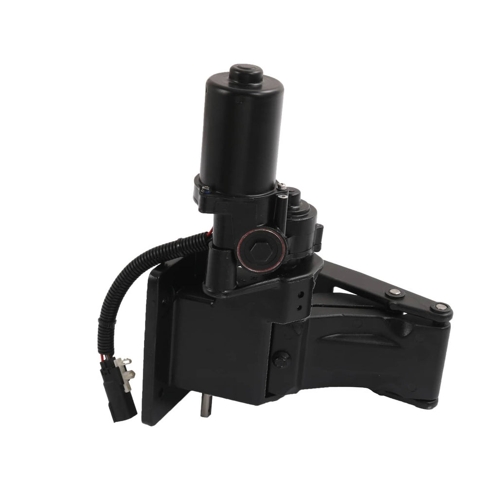 Left-side power running board motor assembly, black actuator with round button-like cap