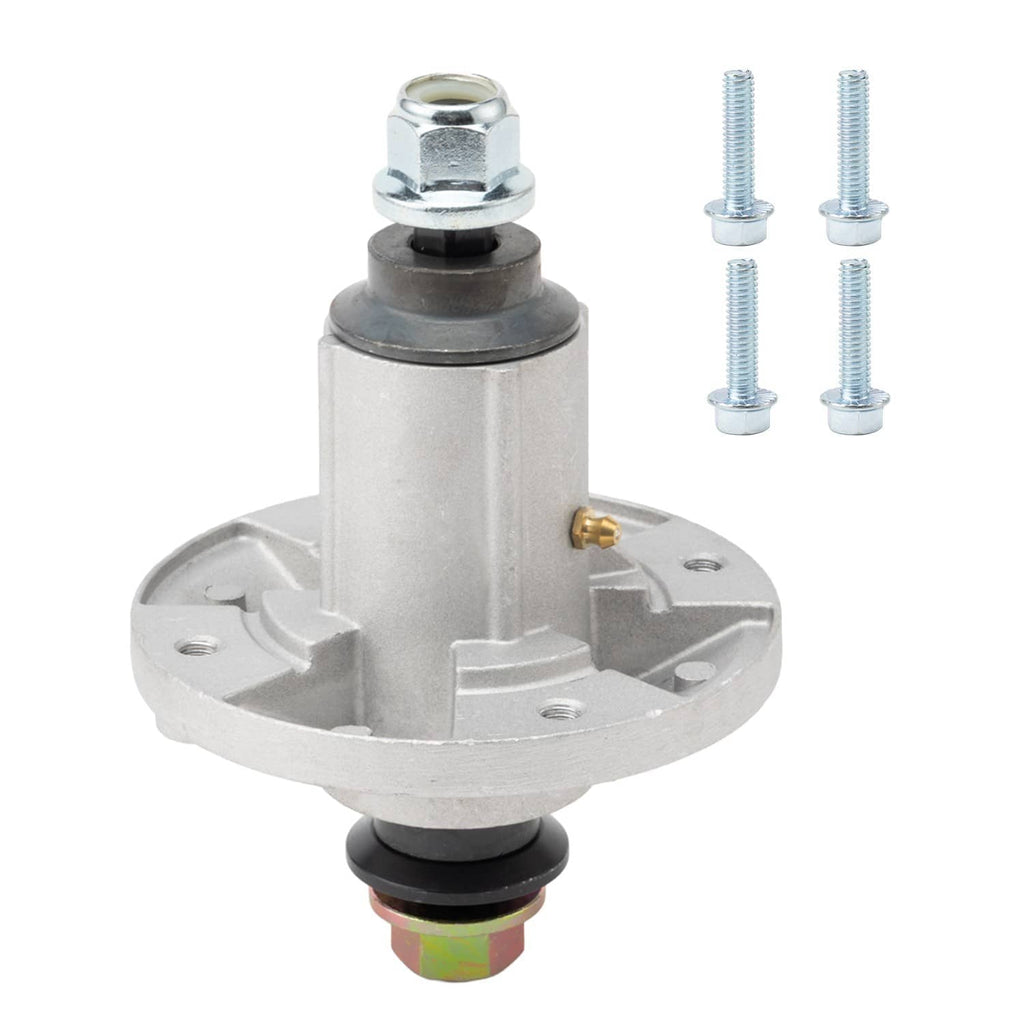 Deck rebuild kit spindle assembly with mounting base and included bolts