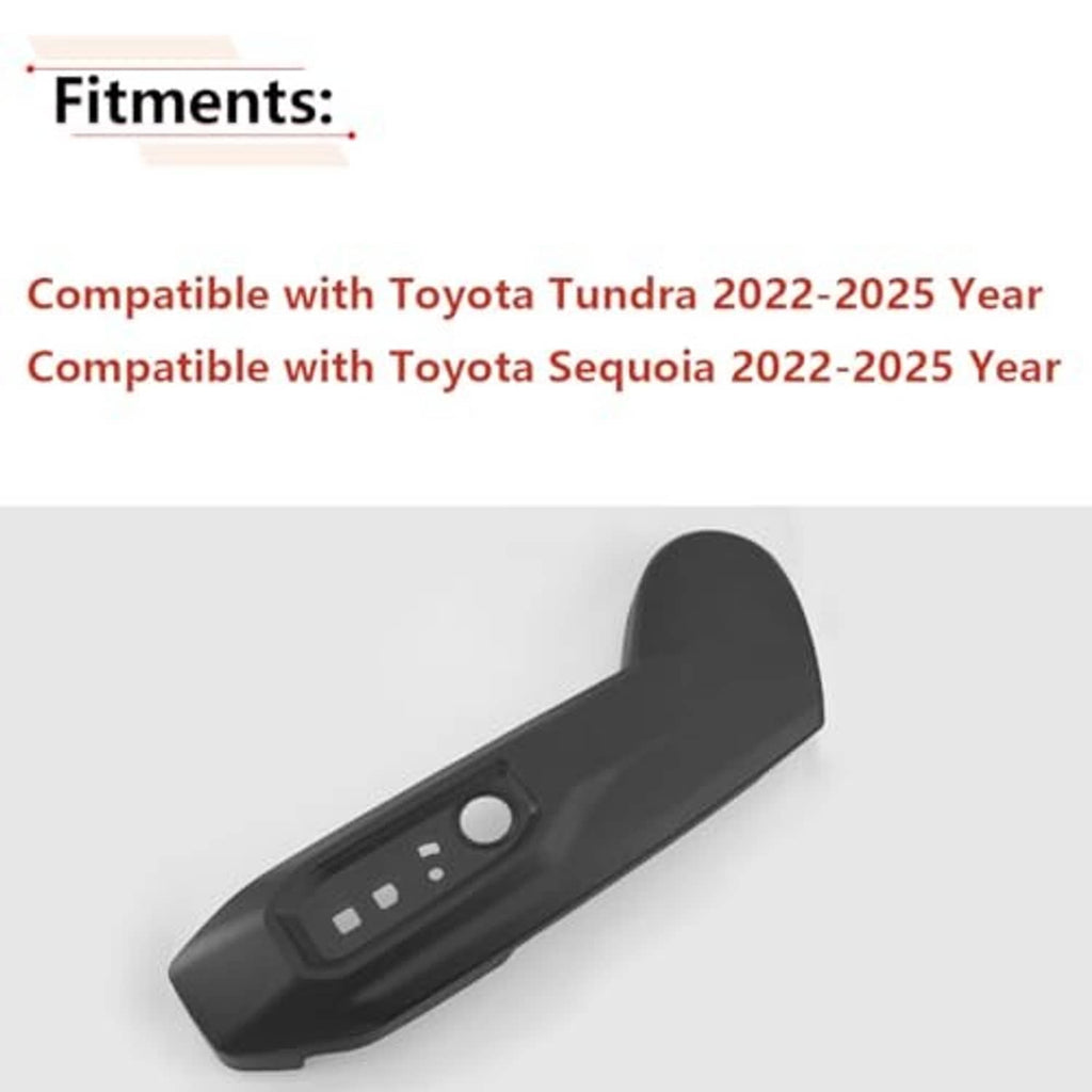 Driver side seat panel trim cover, dark matte plastic with side profile and round/slot openings