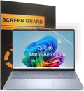 Matte anti-glare laptop screen protector, applied over a Dell 16 laptop display.