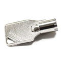 Small silver meter case with metal plug and handle opening