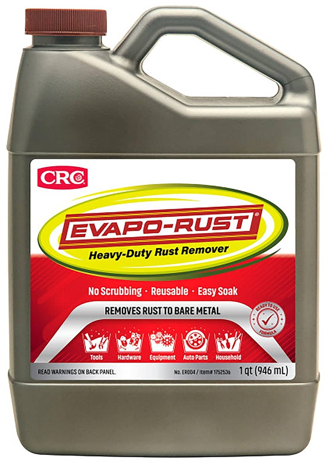 CRC Evapo-Rust heavy-duty rust remover jug, 31.98 fl oz