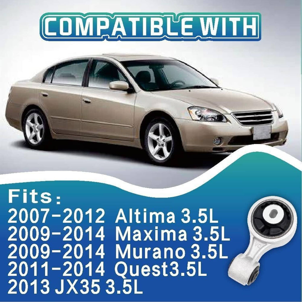 Compatible fitment graphic with car image and torque strut mount illustration