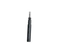 Presta valve extender, 60–90 mm, black with silver threaded tip