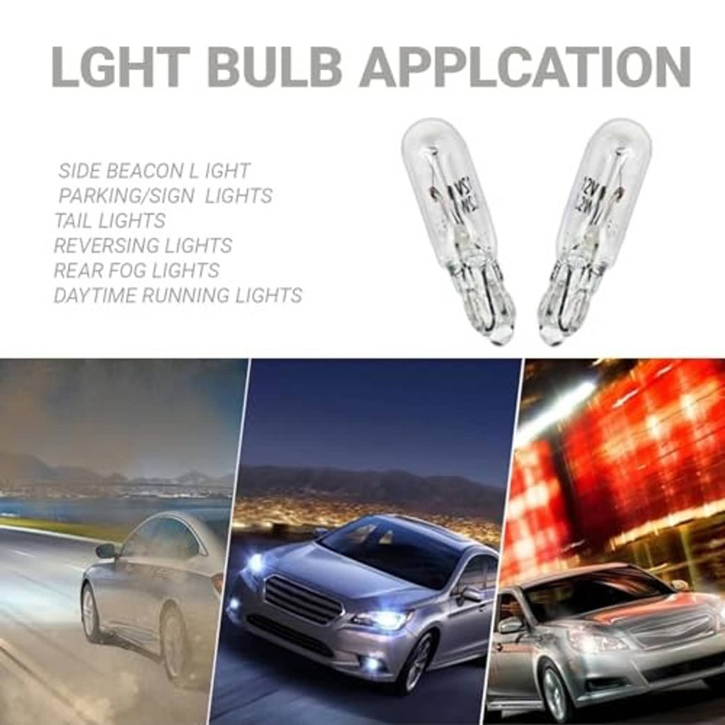 T5 wedge bulbs for parking, tail, reversing, and fog/DRL applications