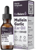 Mullein garlic ear oil drops: amber dropper bottle with matching ear oil box