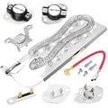 Dryer heating element assembly with coiled element and mounting bracket