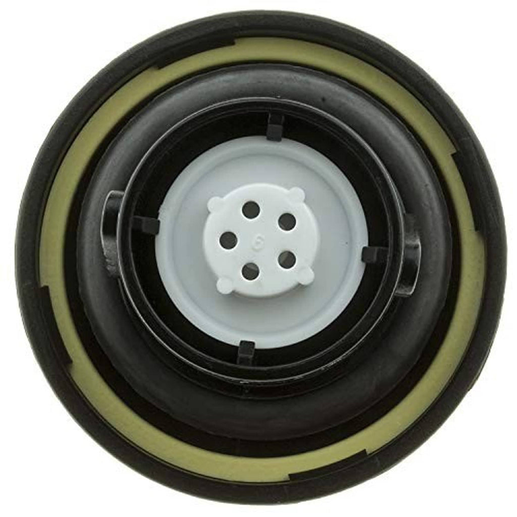 Fuel cap interior view with light center insert and outer seal ring