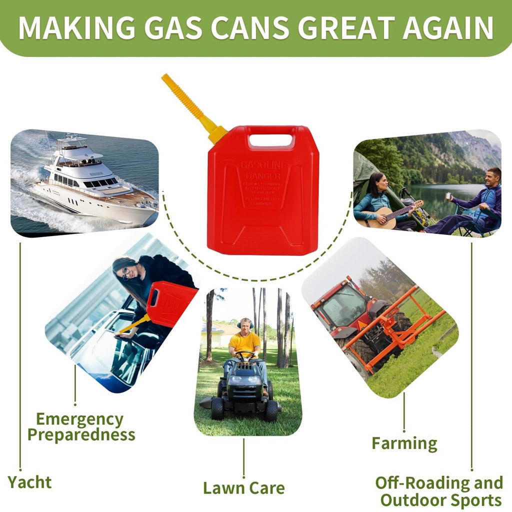 Yellow gas can spout nozzle attachment