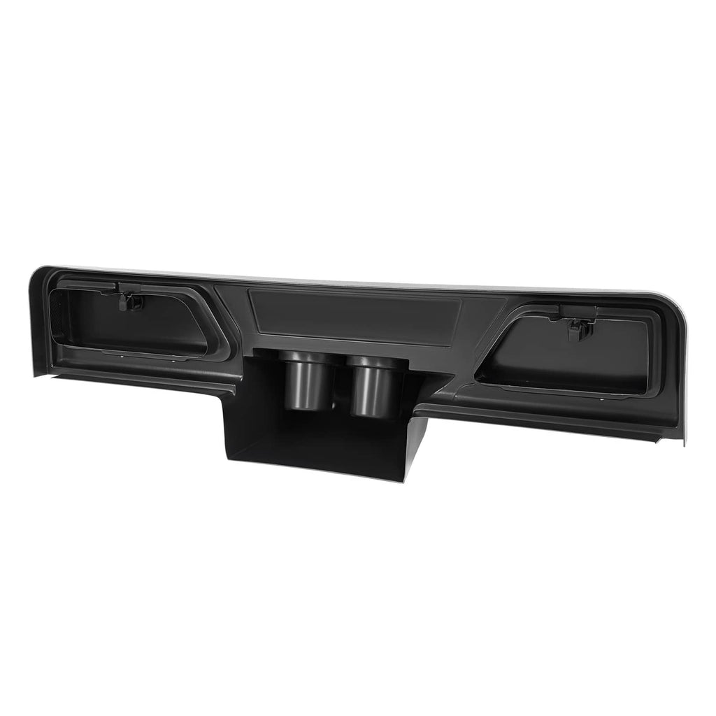 Carbon fiber-style dashboard dash cover underside with two cup mounts and inner hardware