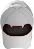Golf hat sweat liner insert with black mesh band and red trim
