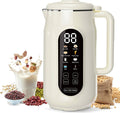 Cream nut milk maker machine with front digital control panel and side handle