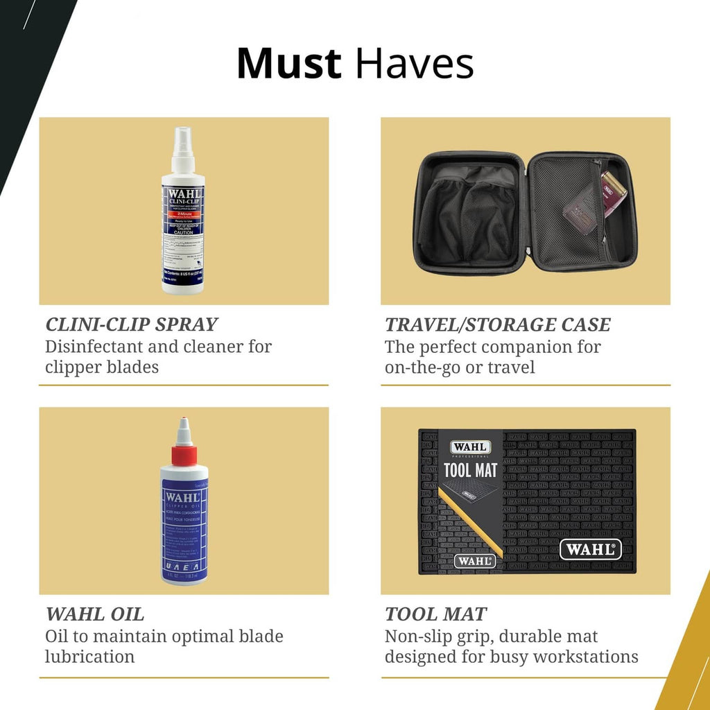 Clipper oil bottle shown in a must-have accessories promo