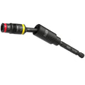 Black impact flip socket set with swivel adapter and 1/4 drive socket