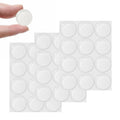 Transparent round anti-slip pads, peel-and-stick circles in a layered pack