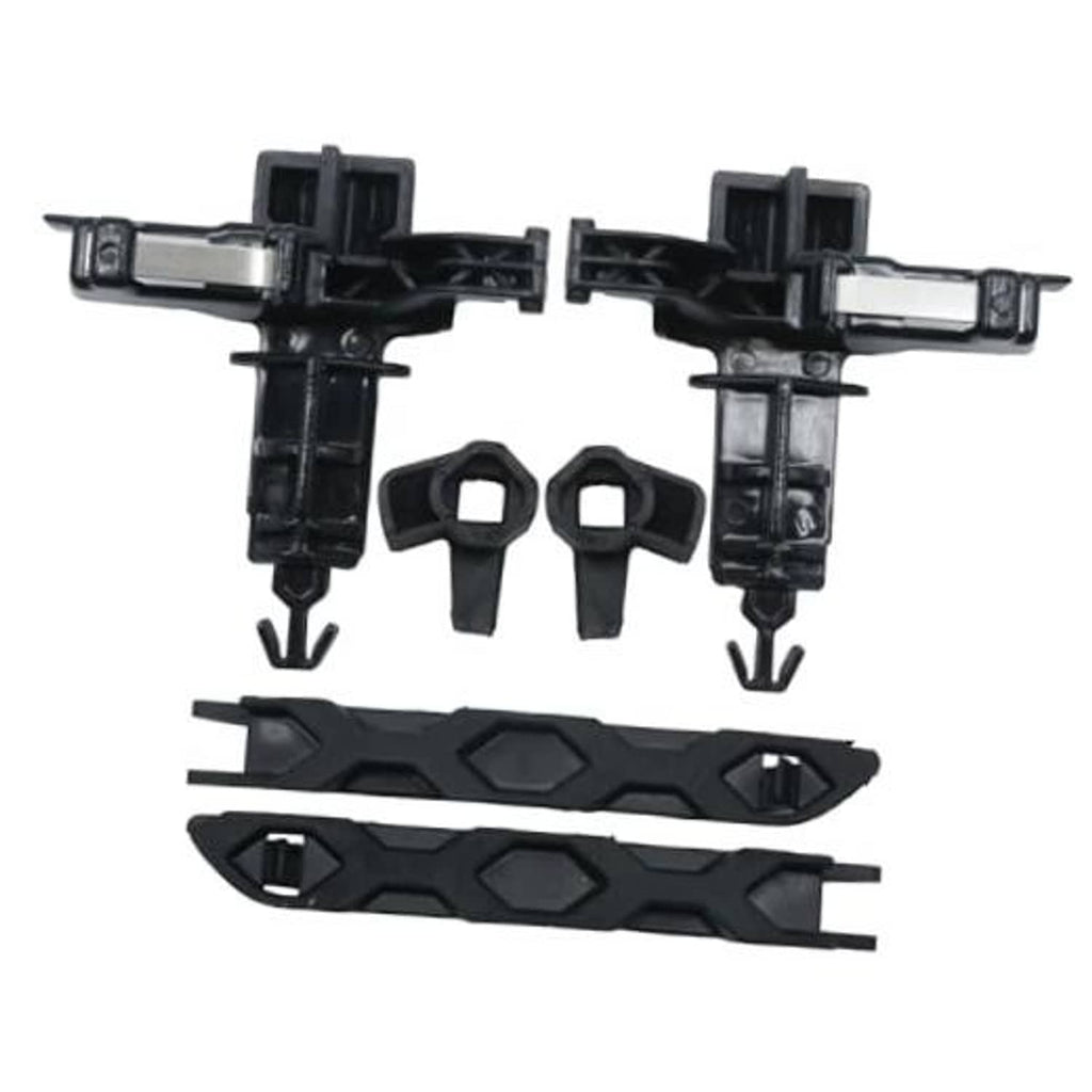 Black hood latch locking mechanism kit with release handle, hooks, and brackets