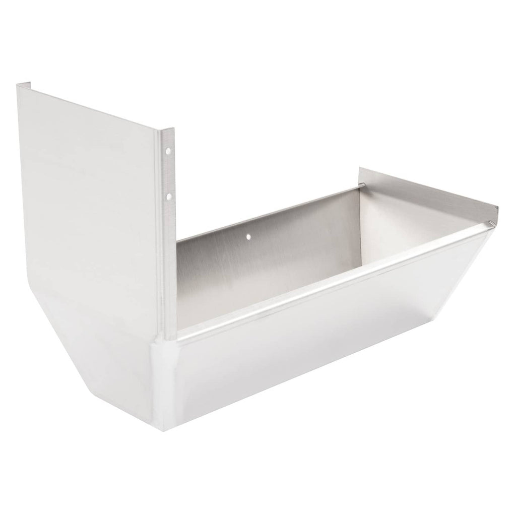 Aluminum steering console mount bracket with open interior channel and side panel.