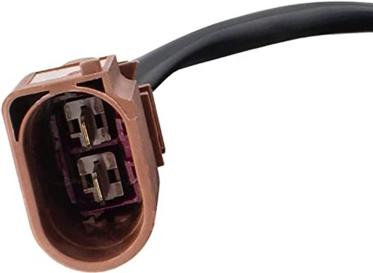 Radiator cooling fan electrical connector with brown housing and wiring contacts