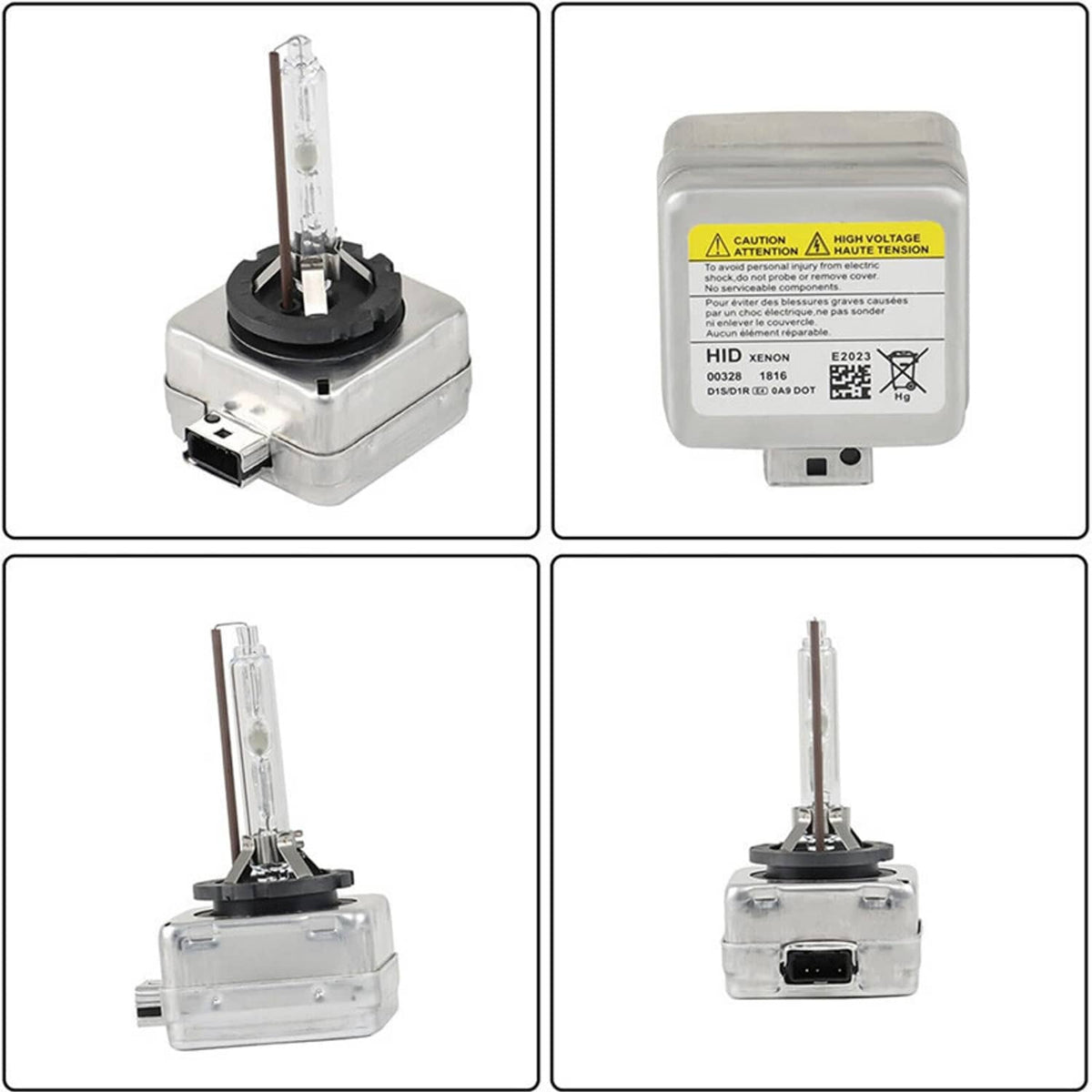 Xenon HID ballast control unit igniter module with xenon bulb housing and label side