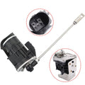 Turbo wastegate actuator solenoid with black electrical connector and metal adjustment rod