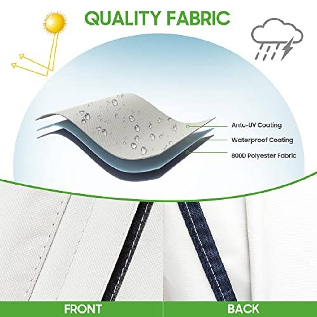 Waterproof fabric panel graphic for golf cart seat cover with water droplets