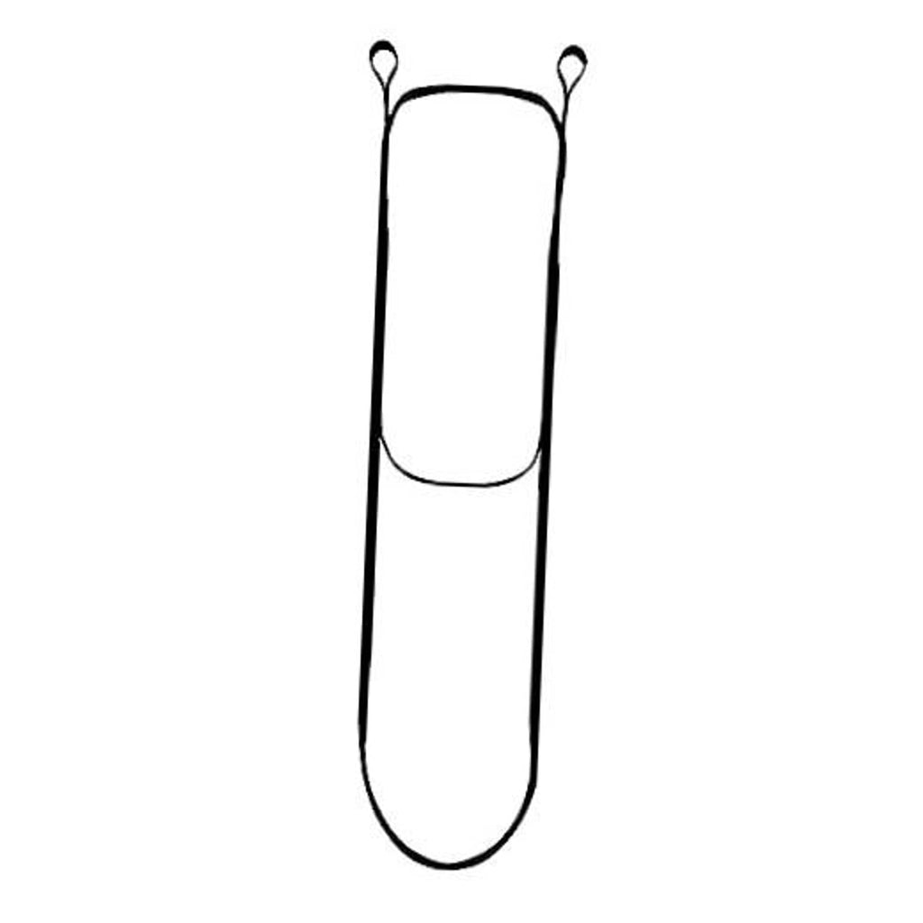Two-step climbing aider with two loop handles and padded step