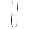 Two-step climbing aider with two loop handles and padded step