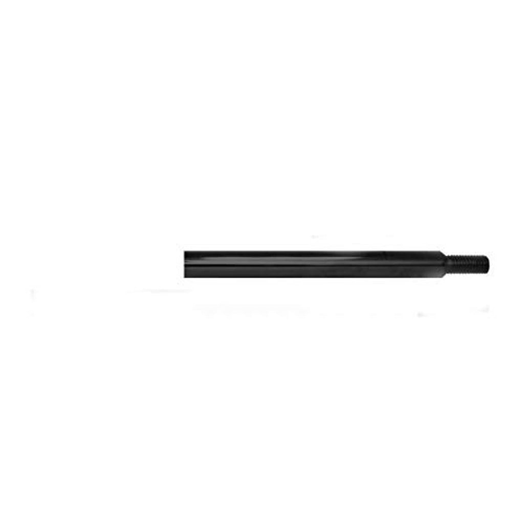 Black coated steel gear shift extension rod with threaded end