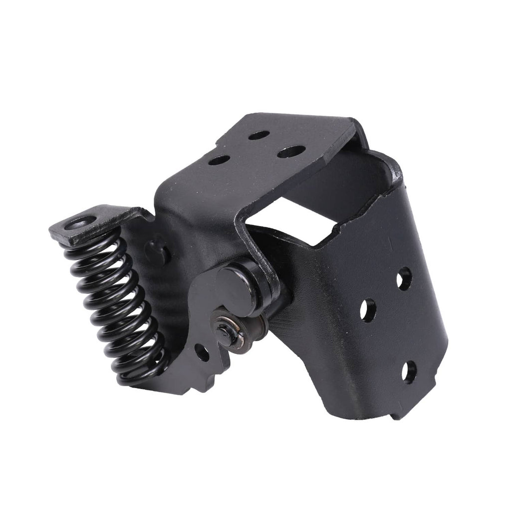 Black door hinge with coil spring and pivot pin, driver side upper/lower replacement
