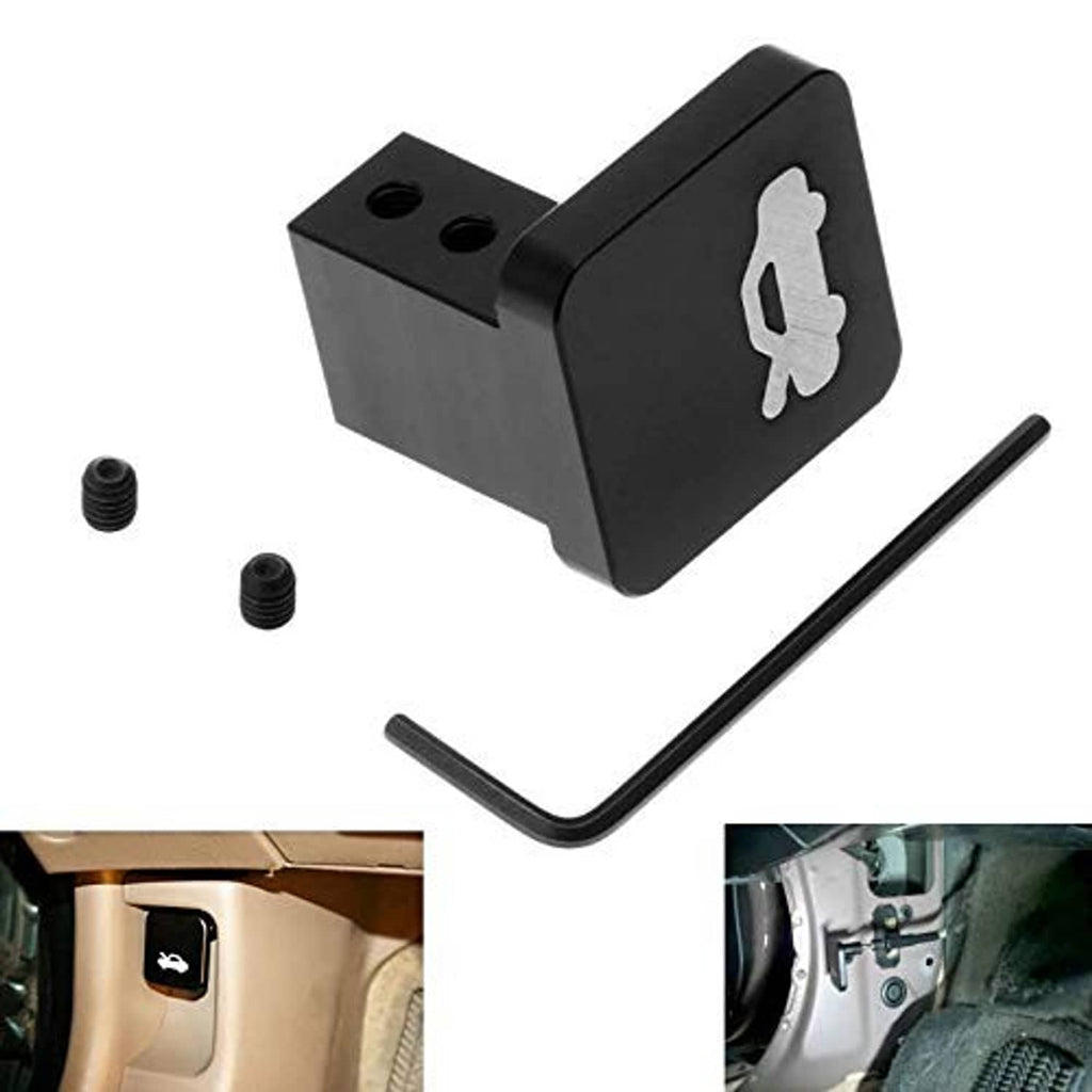 Hood release latch handle repair kit with black bracket holes, L hex key, and screws