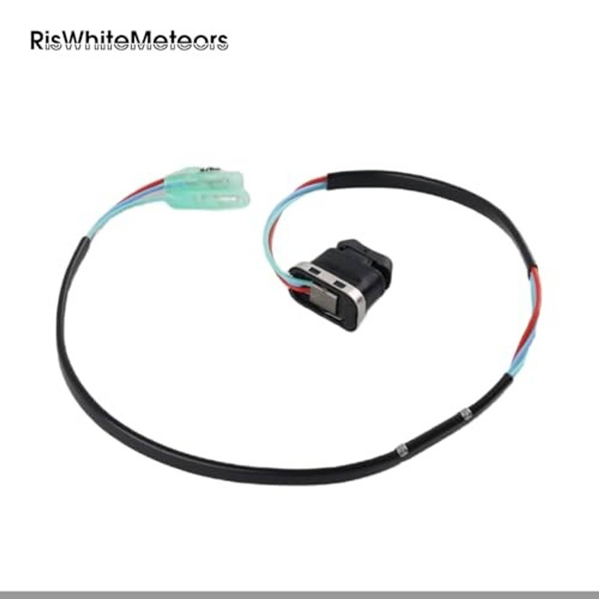 Tilt switch replacement wire harness with green connector and black switch module