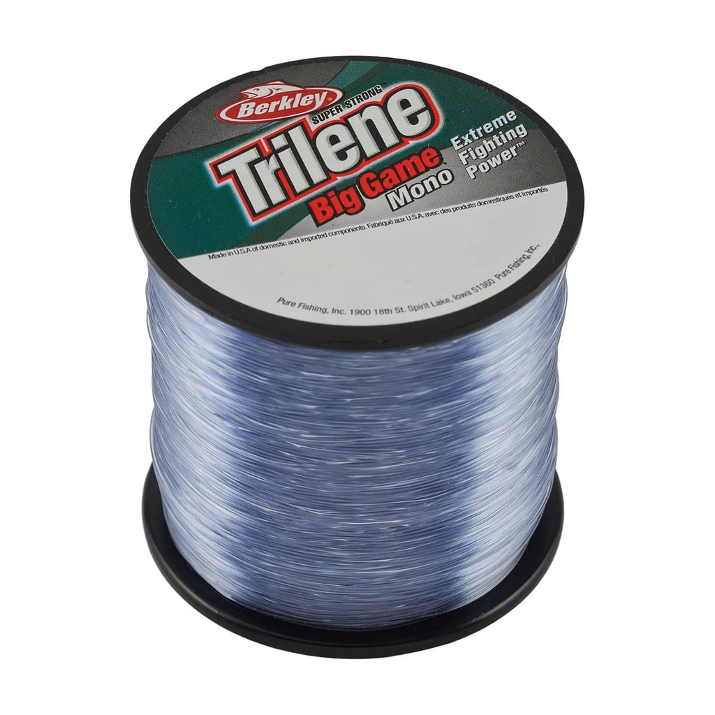Berkley Trilene Big Game monofilament line spool, steel blue, 30 lb