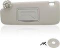 Gray left sun visor with built-in mirror and mounting hardware, for Chevrolet Cruze