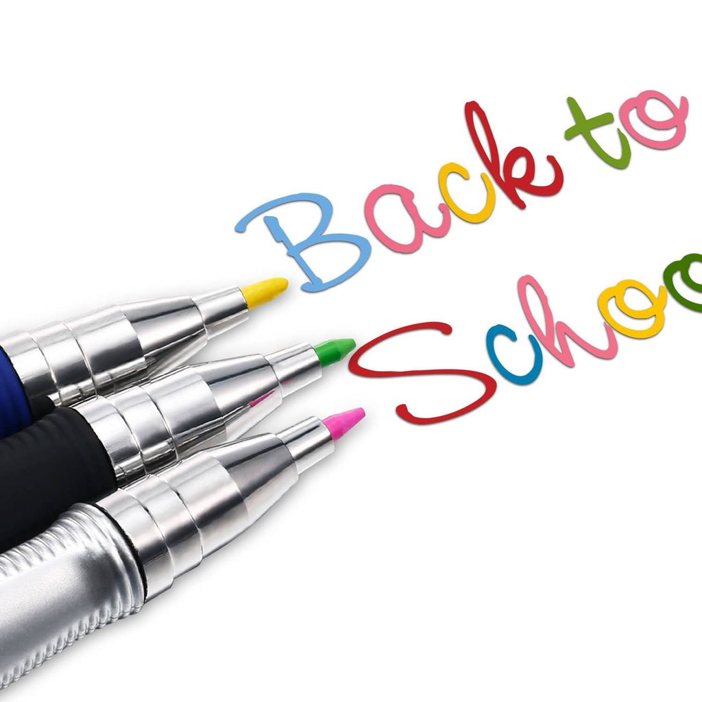 Assorted colored mechanical pencil lead refills with silver cartridge casings
