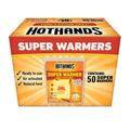 Hothands Super Warmers air-activated heat warmer box, contains 50 warmers