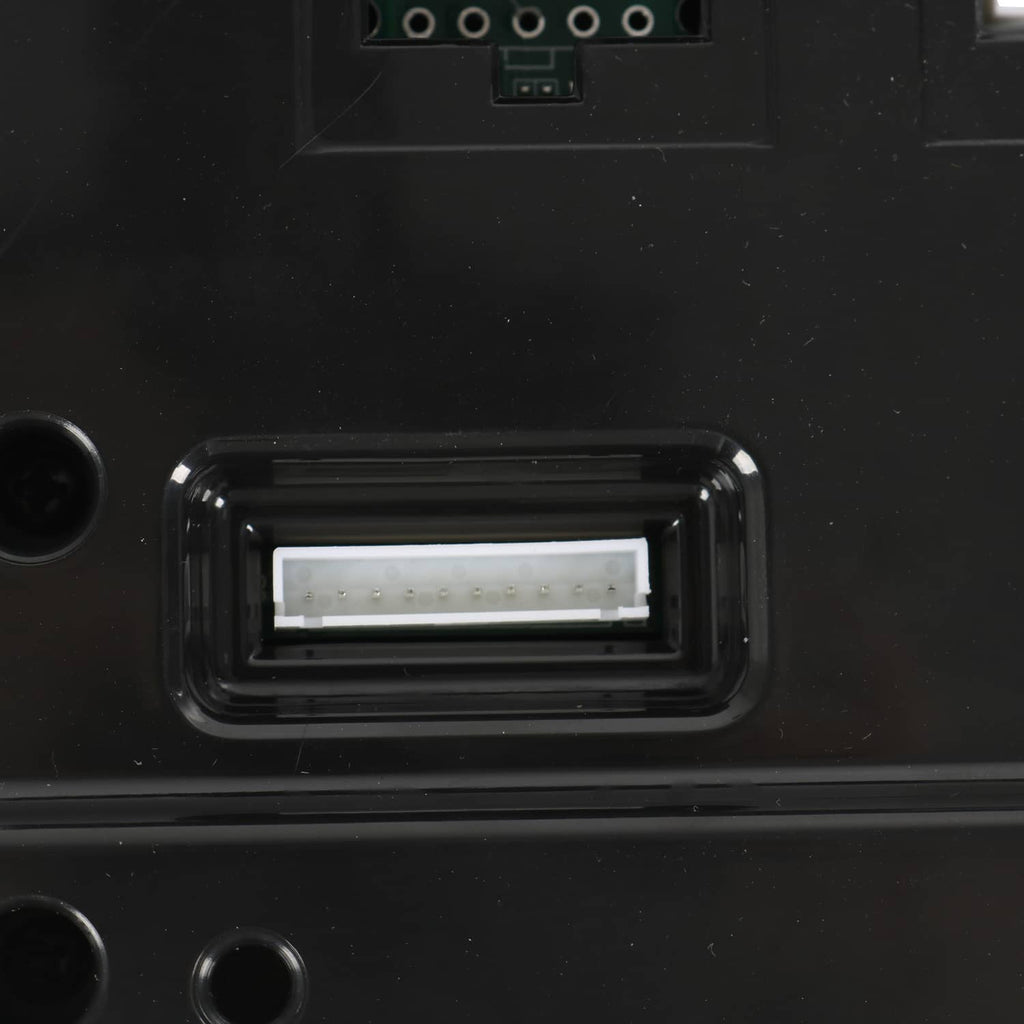 Black controller assembly close-up of internal ribbon connector terminal