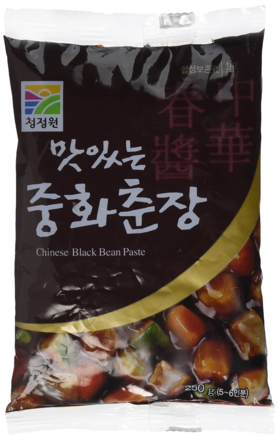 Chinese black bean paste in sealed foil pouch