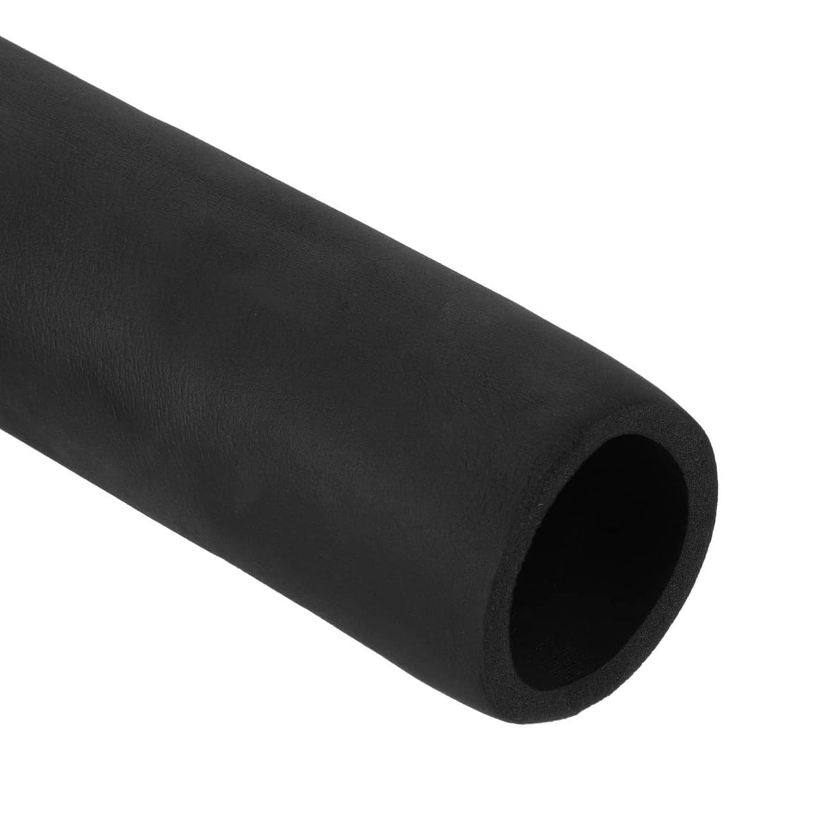 Black foam pipe insulation tubing, round hollow center opening