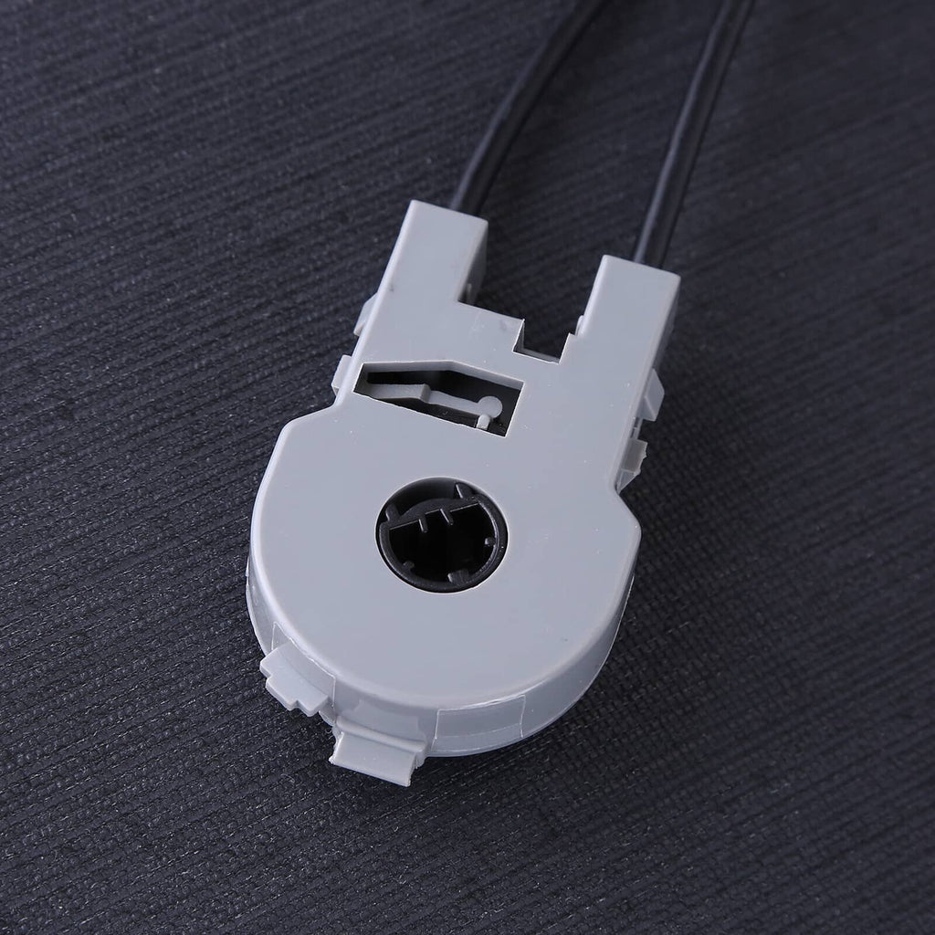 Gray HVAC heater control switch with circular socket and two wire connectors