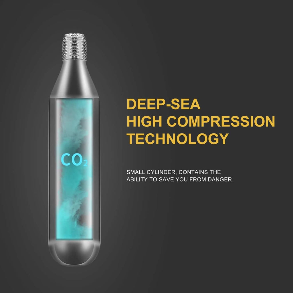 Silver CO2 cartridge cylinder for high-pressure life jacket inflator