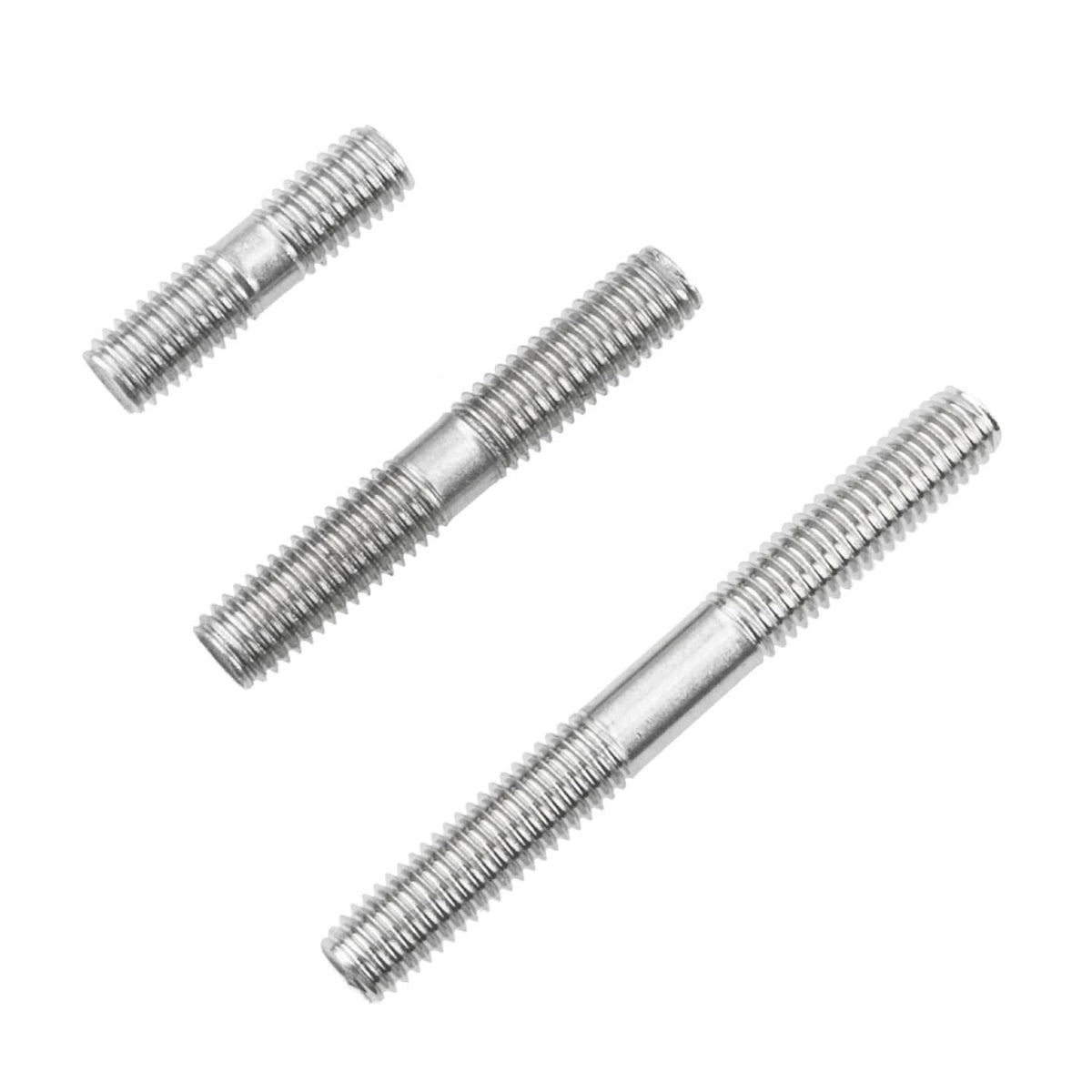 Stainless steel double-end threaded studs with double-threaded ends