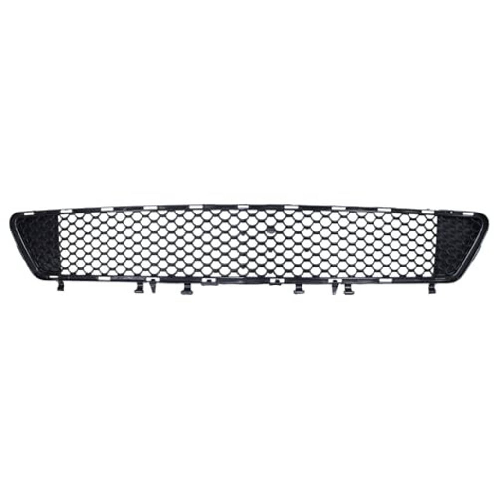 Front bumper lower grille, black mesh insert with side mounting tabs