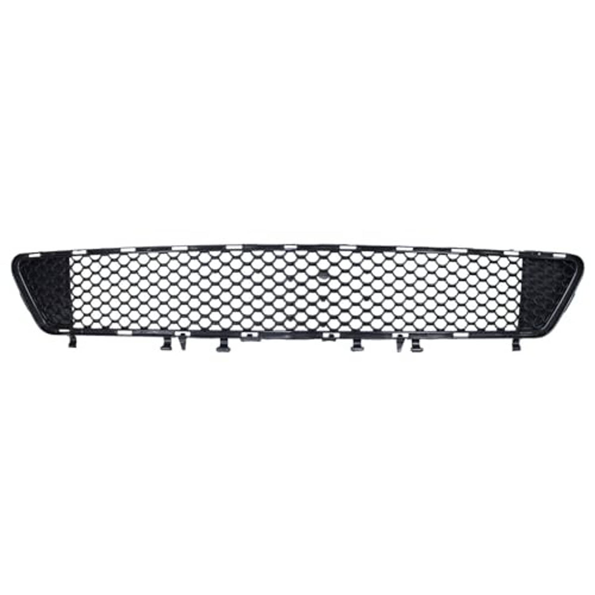 Front bumper lower grille, black mesh insert with side mounting tabs