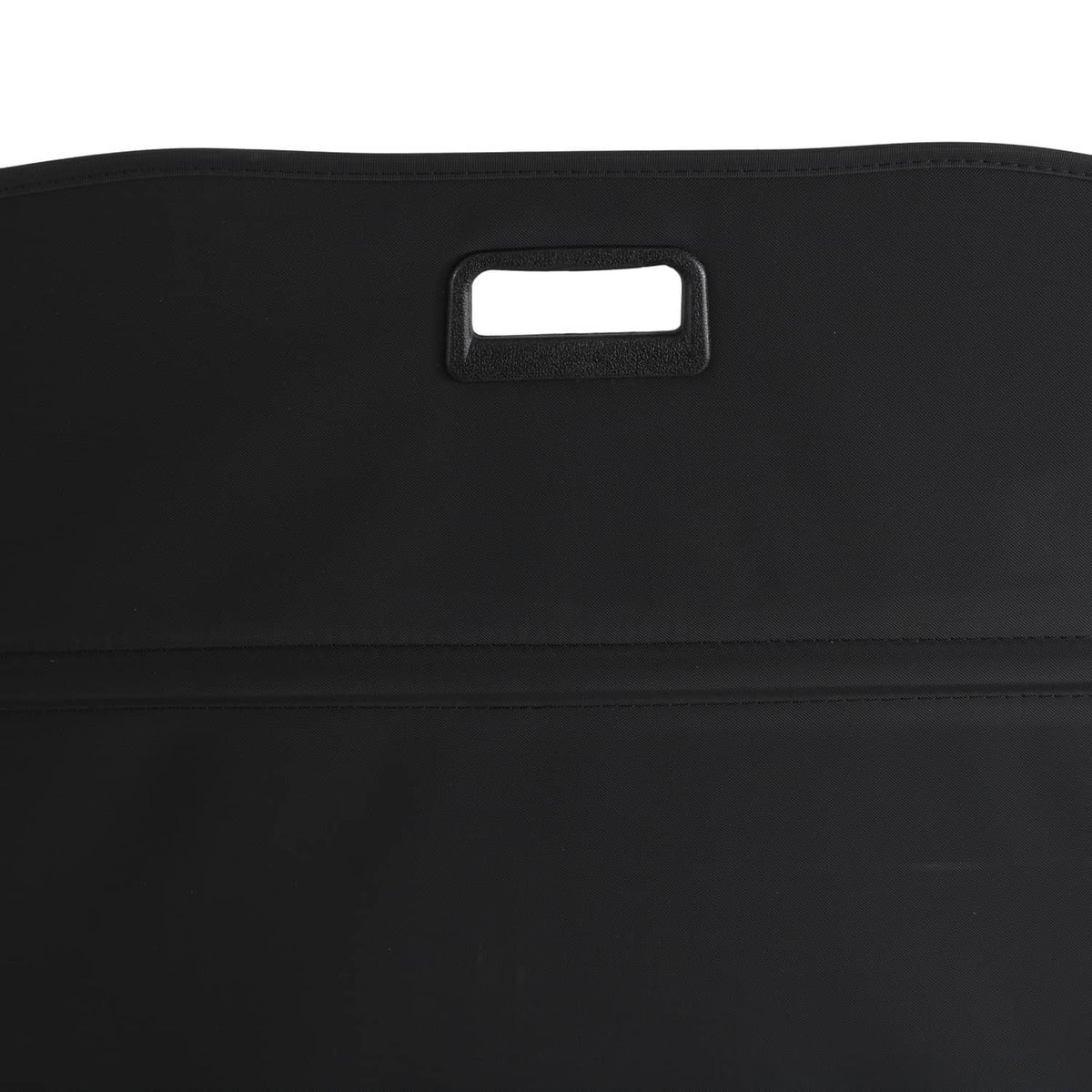 Black cargo cover with rectangular handle opening on front panel.